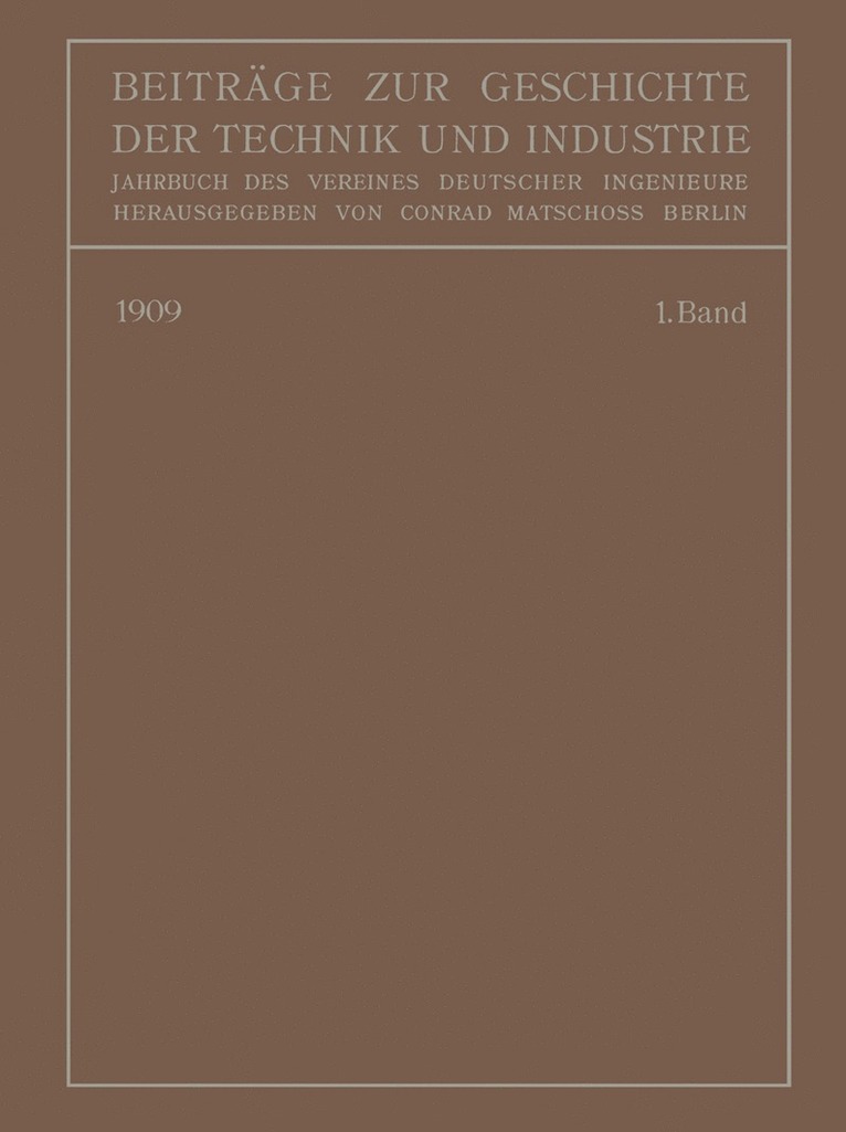 Beiträge zur Geschichte der Technik und Industrie