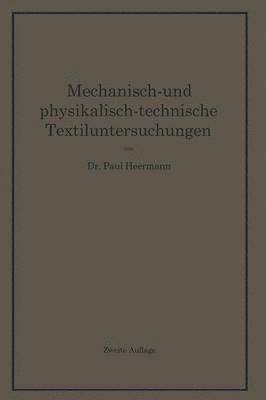 bokomslag Mechanisch- und physikalisch-technische Textiluntersuchungen