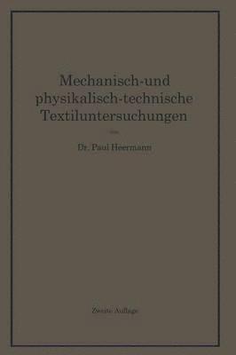 bokomslag Mechanisch- und physikalisch-technische Textiluntersuchungen