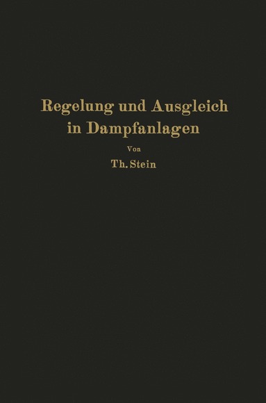 bokomslag Regelung und Ausgleich in Dampfanlagen