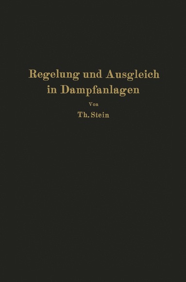 bokomslag Regelung und Ausgleich in Dampfanlagen