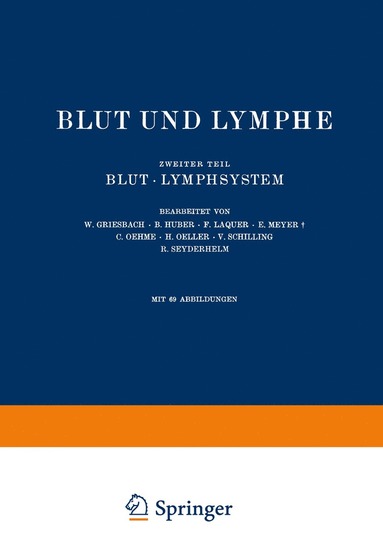 bokomslag Blut und Lymphe