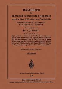 bokomslag Handbuch der chemisch-technischen Apparate maschinellen Hilfsmittel und Werkstoffe