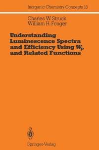 bokomslag Understanding Luminescence Spectra and Efficiency Using Wp and Related Functions