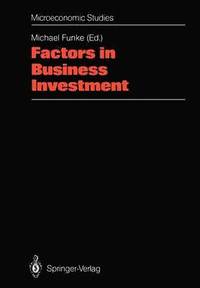bokomslag Factors in Business Investment