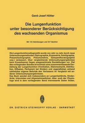 bokomslag Die Lungenfunktion unter besonderer Bercksichtigung des wachsenden Organismus