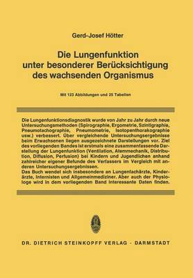 bokomslag Die Lungenfunktion unter besonderer Berücksichtigung des wachsenden Organismus