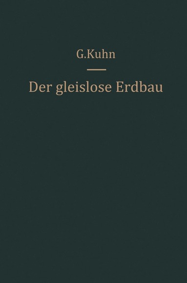 bokomslag Der gleislose Erdbau