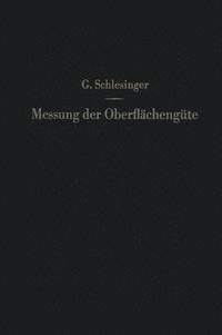 bokomslag Messung der Oberflächengüte