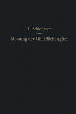 bokomslag Messung der Oberflächengüte