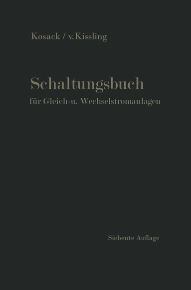 bokomslag Schaltungsbuch fur Gleich- und Wechselstromanlagen