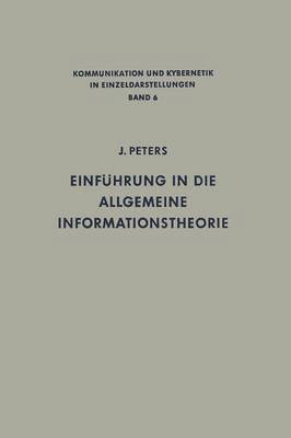 bokomslag Einfhrung in die allgemeine Informationstheorie