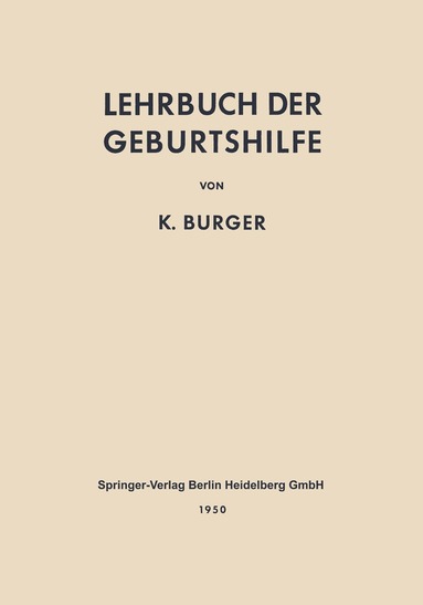 bokomslag Lehrbuch der Geburtshilfe