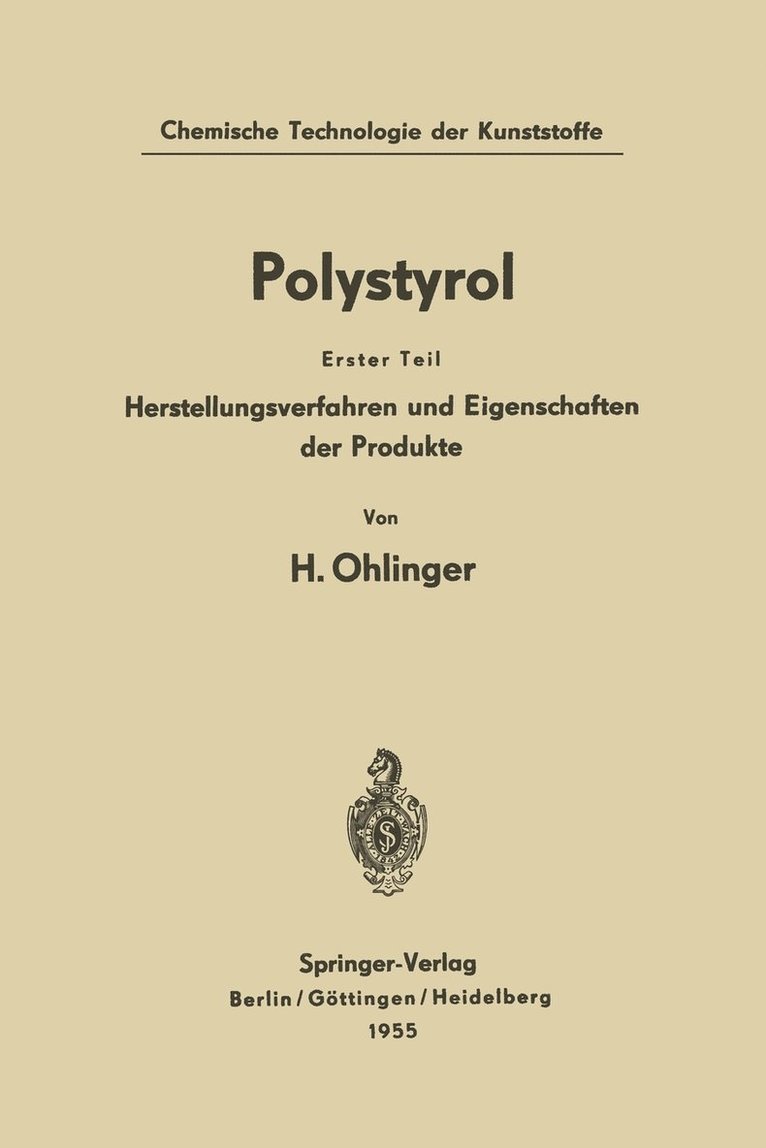 Helmut Ohlinger - Polystyrol, Häftad