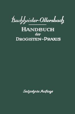 bokomslag Handbuch der Drogisten-Praxis