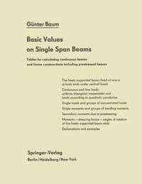 bokomslag Basic Values on Single Span Beams