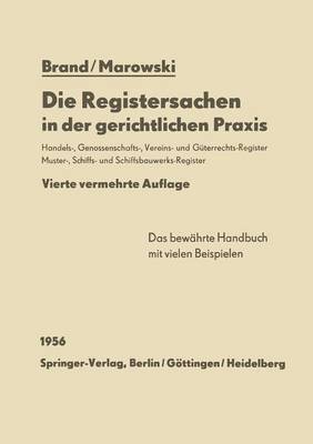 bokomslag Die Registersachen in der gerichtlichen Praxis