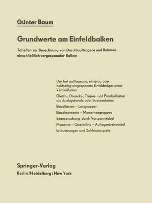 G. Baum - Grundwerte am Einfeldbalken, Häftad