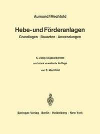 bokomslag Hebe- und Frderanlagen