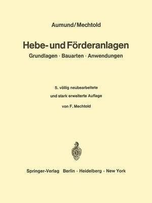 bokomslag Hebe- und Frderanlagen