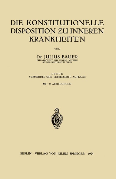 bokomslag Die Konstitutionelle Disposition ?u inneren Krankheiten