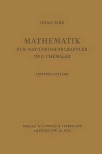 bokomslag Mathematik fr Naturwissenschaftler und Chemiker