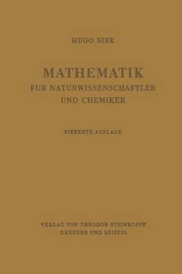 bokomslag Mathematik fr Naturwissenschaftler und Chemiker