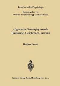 bokomslag Allgemeine Sinnesphysiologie Hautsinne, Geschmack, Geruch