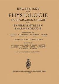 bokomslag Ergebnisse der Physiologie Biologischen Chemie und Experimentellen Pharmakologie