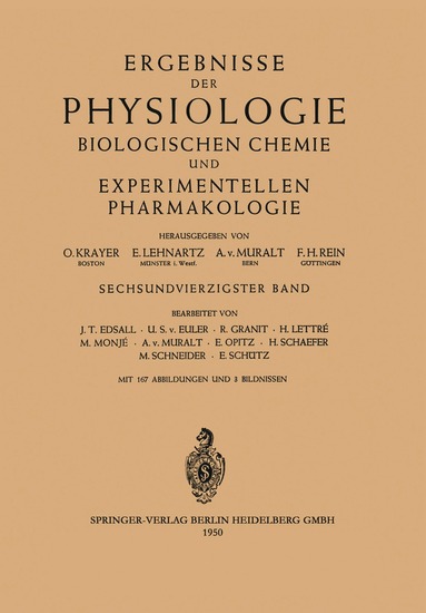 bokomslag Ergebnisse der Physiologie Biologischen Chemie und Experimentellen Pharmakologie