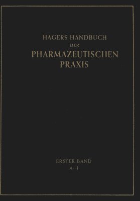 bokomslag Hagers Handbuch der Pharmazeutischen Praxis