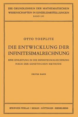 bokomslag Die Entwicklung der Infinitesimalrechnung