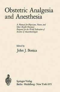 bokomslag Obstetric Analgesia and Anesthesia