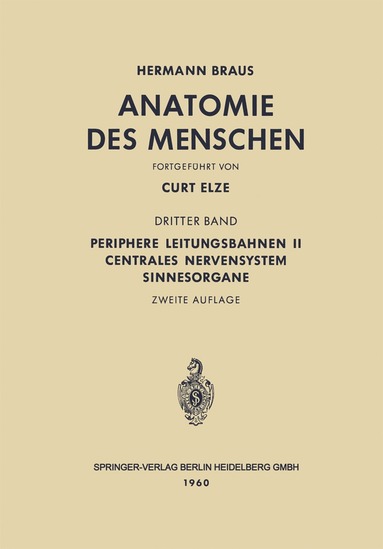 bokomslag Periphere Leitungsbahnen II Centrales Nervensystem Sinnesorgane