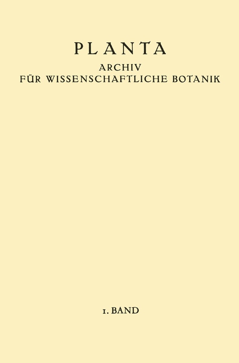 W. Ruhland, H. Winkler - Planta, Häftad