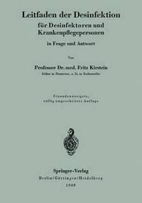 bokomslag Leitfaden der Desinfektion fr Desinfektoren und Krankenpflegepersonen in Frage und Antwort