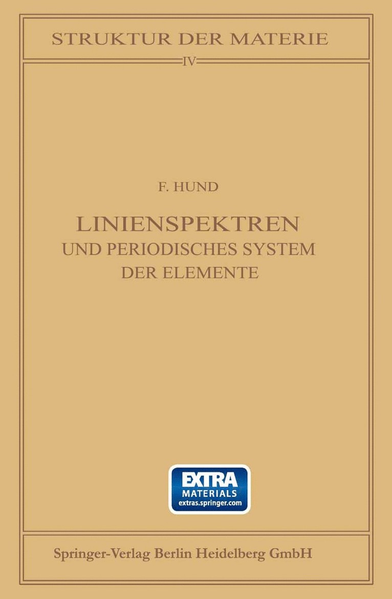 F. Hund - Linienspektren, Häftad