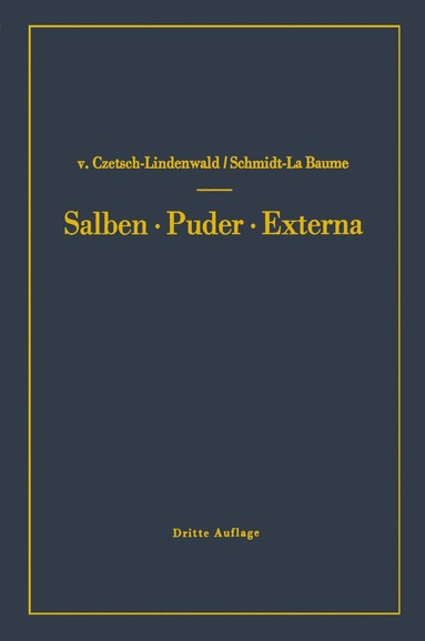 bokomslag Salben · Puder · Externa