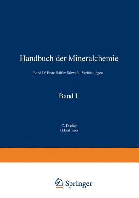 bokomslag Handbuch der Mineralchemie