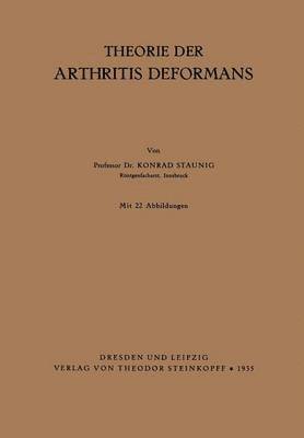 bokomslag Theorie der Arthritis Deformans