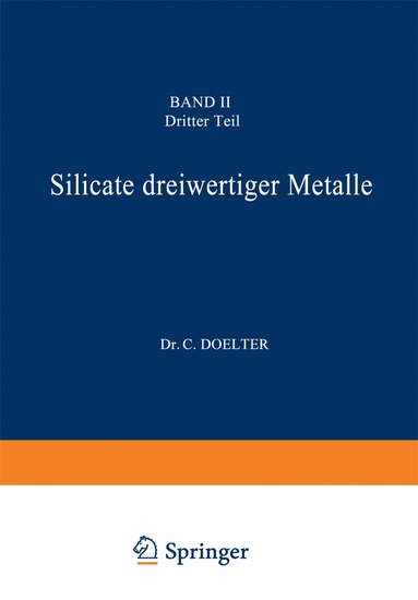 bokomslag Silicate dreiwertiger Metalle