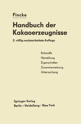 bokomslag Handbuch der Kakaoerzeugnisse