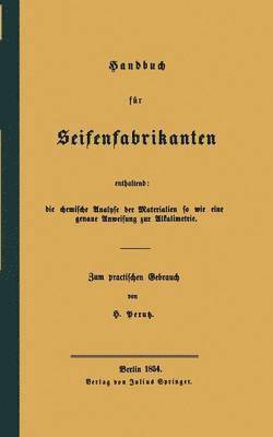 bokomslag Handbuch fr Seifenfabrikanten