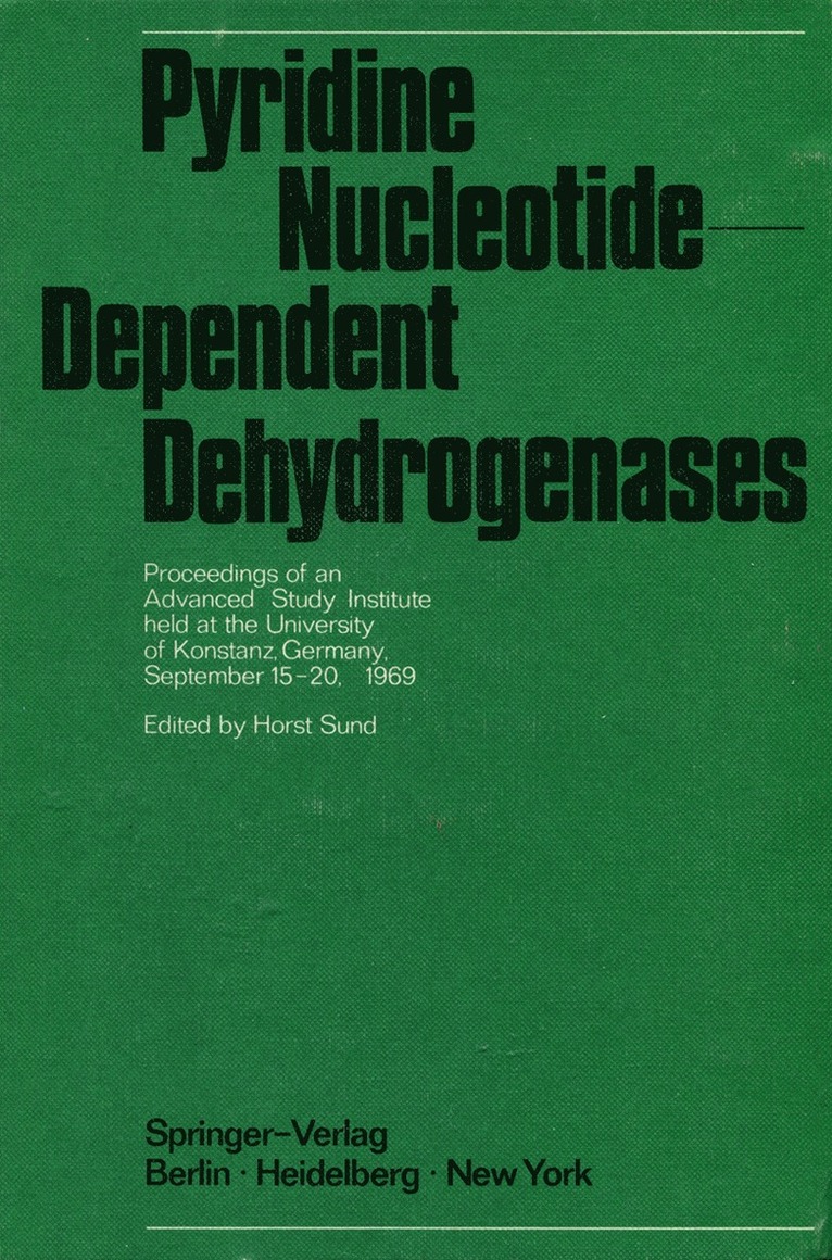 Horst Sund - Pyridine Nucleotide-Dependent Dehydrogenases, Häftad