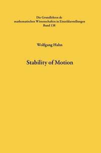 bokomslag Stability of Motion