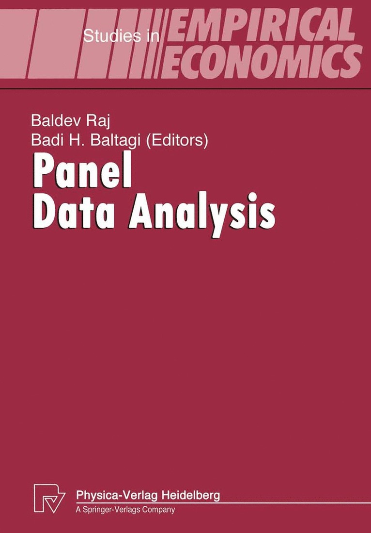Baldev Raj, Badi H. Baltagi - Panel Data Analysis, Häftad