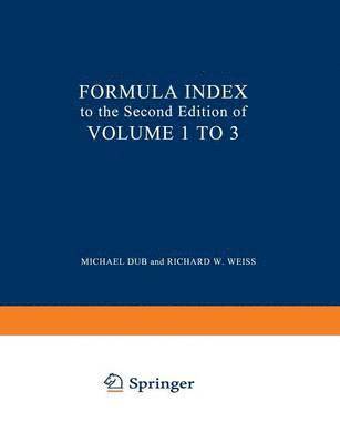 bokomslag Formula Index to the Second Edition of Volume I to III