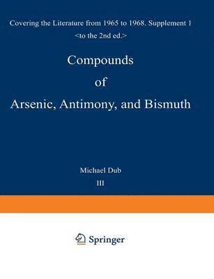 bokomslag Compounds of Arsenic, Antimony, and Bismuth