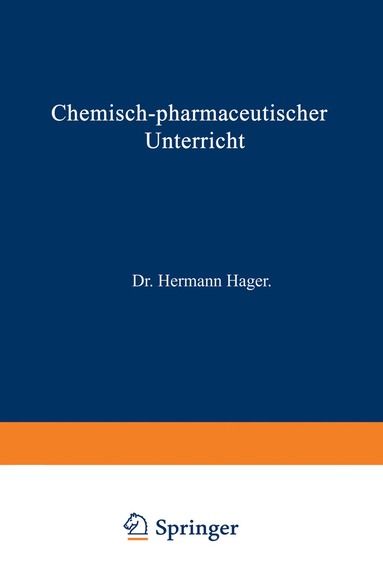 bokomslag Chemisch-pharmaceutischer Unterricht