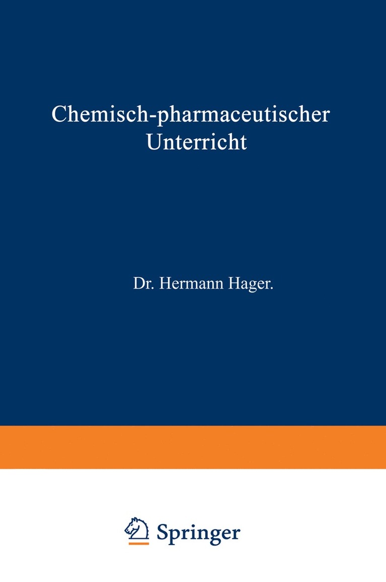 Chemisch-pharmaceutischer Unterricht 1